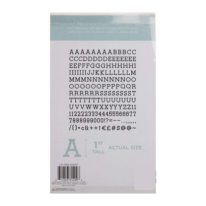 Black 1&quot; Letters / Letras Negras Para Tablero Accesorios DCWV