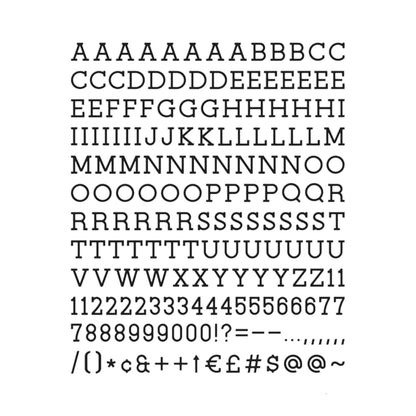 Black 1&quot; Letters / Letras Negras Para Tablero Accesorios DCWV