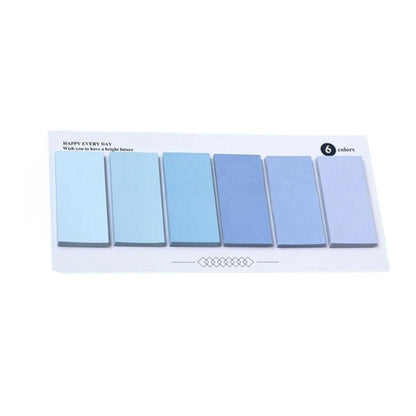 Notas Adhesivas Reposicionables 6 Colores Azul Papel Hobbees