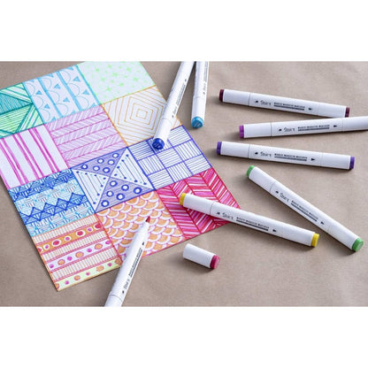 Studio 71 Alcohol Brush Markers Bold Primary / Marcadores de Alcohol Tonos Primarios Colores y Plumones Darice