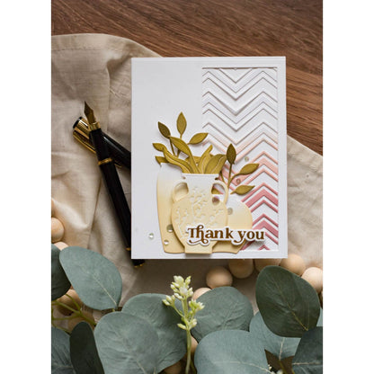 Zig Zag Chevron Cutting Dies / Suajes Grabados Óvalos En Zig Zag Dados de Corte / Suajes / Troqueles Spellbinders