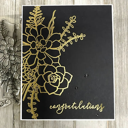 Succulent Bouquet Clear Stamps / Sellos Transparentes Ramo De Flores Sellos Hero Arts