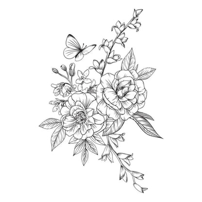 Butterfly Bouquet Press Plates / Placa De Prensa Ramo De Mariposas Accesorios para Suajadoras Spellbinders