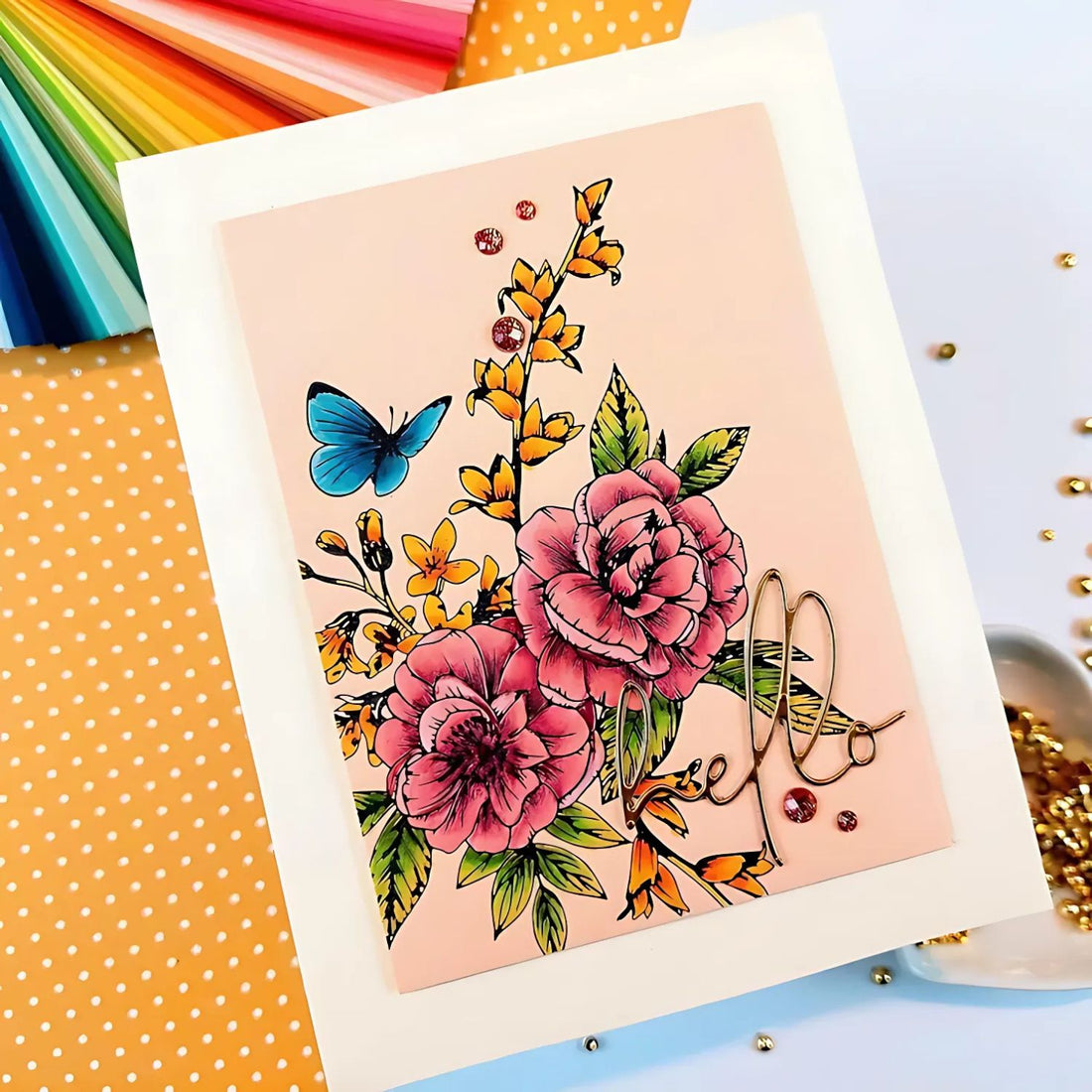 Butterfly Bouquet Press Plates / Placa De Prensa Ramo De Mariposas Accesorios para Suajadoras Spellbinders