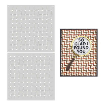 Houndstooth Layering Stencils / Esténcil Capas Patas De Gallo Esténciles / Plantillas Hero Arts