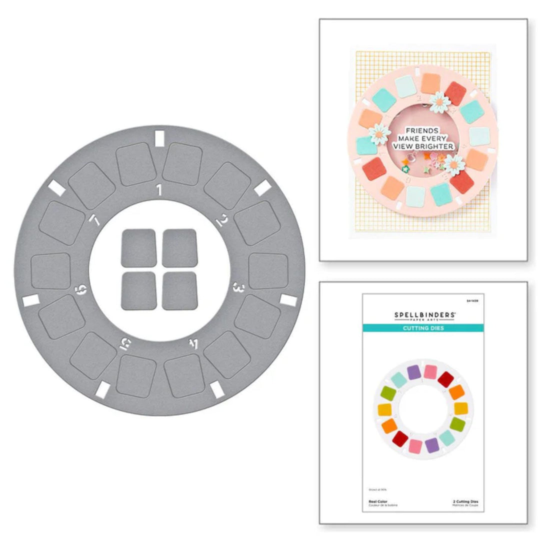 Reel Color Cutting Dies / Suajes De Corte En Color De Carrete Accesorios para Suajadoras Spellbinders