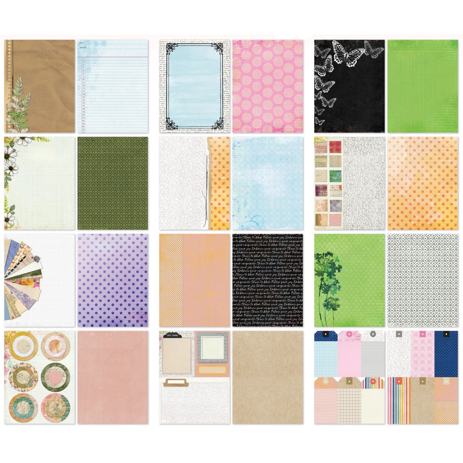 6x8 Pack The Flower Emporium / Paquete De Papel Emporio de Flores Papel, Hojas Sueltas 49 and Market