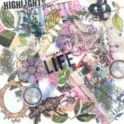 The Flower Emporium Foiled Die-Cuts/ Recortes Emporio De Flores Adornos / Embellishments 49 and Market