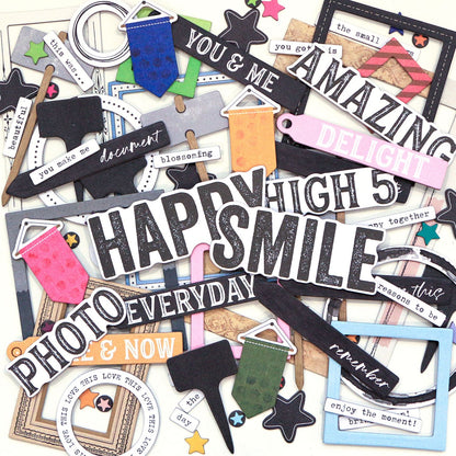 The Flower Emporium Chipboard Basics / Recortes Emporio De Flores Adornos / Embellishments 49 and Market