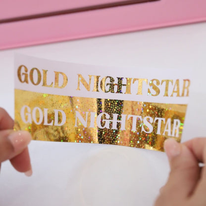 Foil Para Tinta Gold Star Night Holográfico 3m Foil Reactivo Angie Guerra