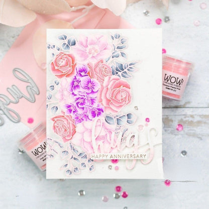 Pastel Pink Embossing Powder / Polvo de Embossing Rosa Pastel Polvos de Embossing Wow!