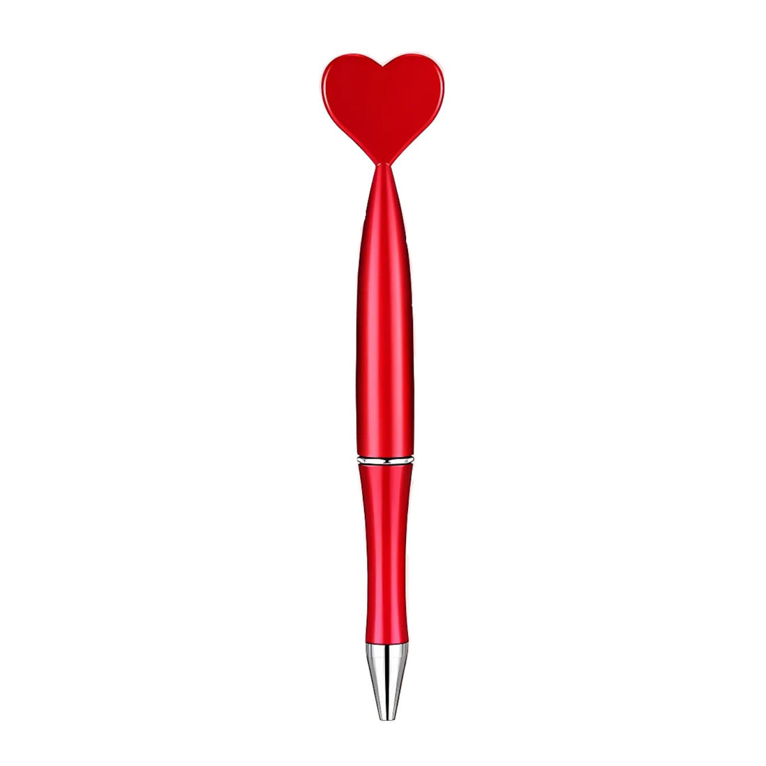 Bolígrafo De Corazon Rojo De Tinta Negra Caligrafía plumas Hobbees