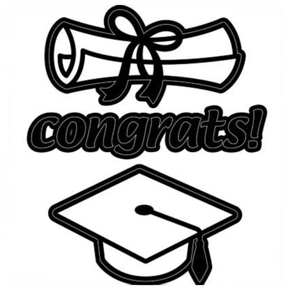 Graduation Theme Dies / Suaje y Realce Graduación Descontinuado Darice