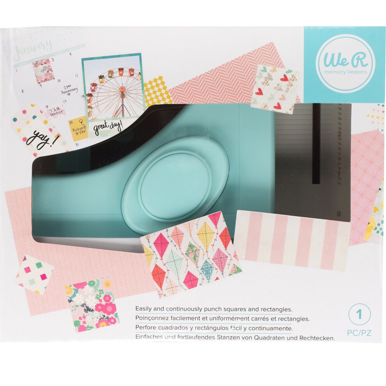 Square Punch Board / Tabla para Hacer Cuadros y Rectángulos Herramientas We R Memory Keepers