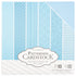 Patterned Cardstock 60 Pkg Light Blue / 60 Hojas de Cartulina Tonos Azul Claro Papel Core&
