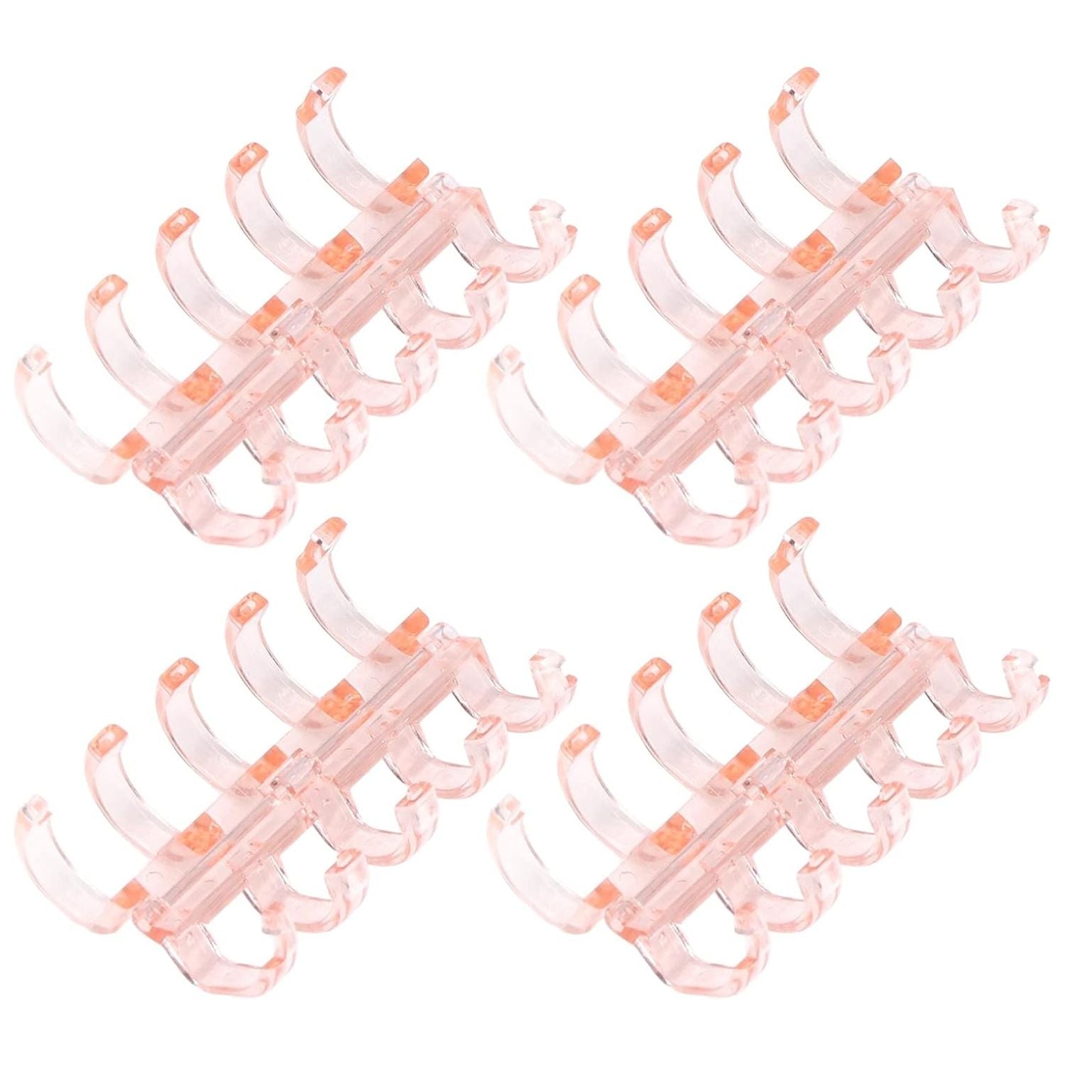 Anillo de Encuadernación de Plástico Transparente Rosa Arillos para Engargolar Hobbees