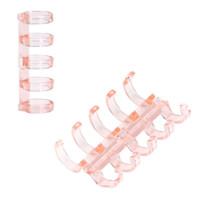 Anillo de Encuadernación de Plástico Transparente Rosa Arillos para Engargolar Hobbees