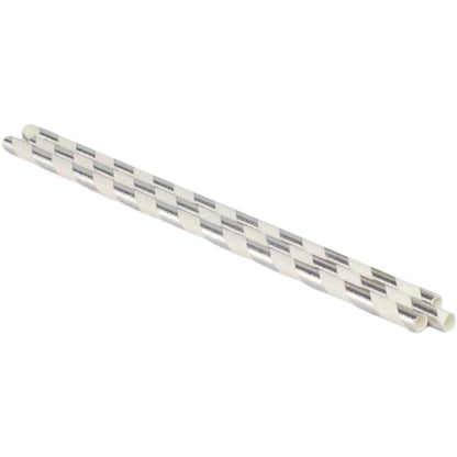 Paper Straws Silver / Popotes de Papel Decorativo Plateados Adornos / Embellishments American Crafts