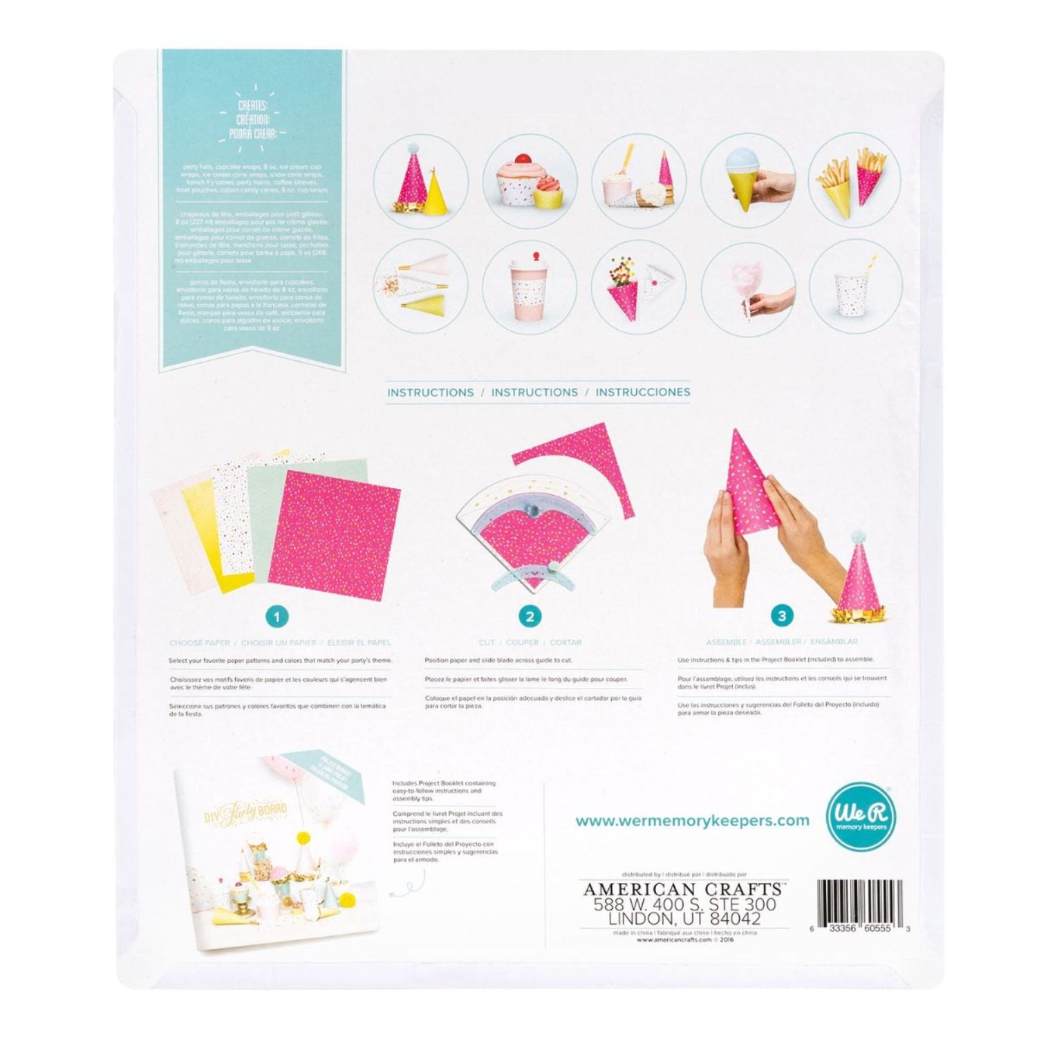 DIY Party Board / Tabla Para Artículos de Fiesta Herramientas We R Memory Keepers