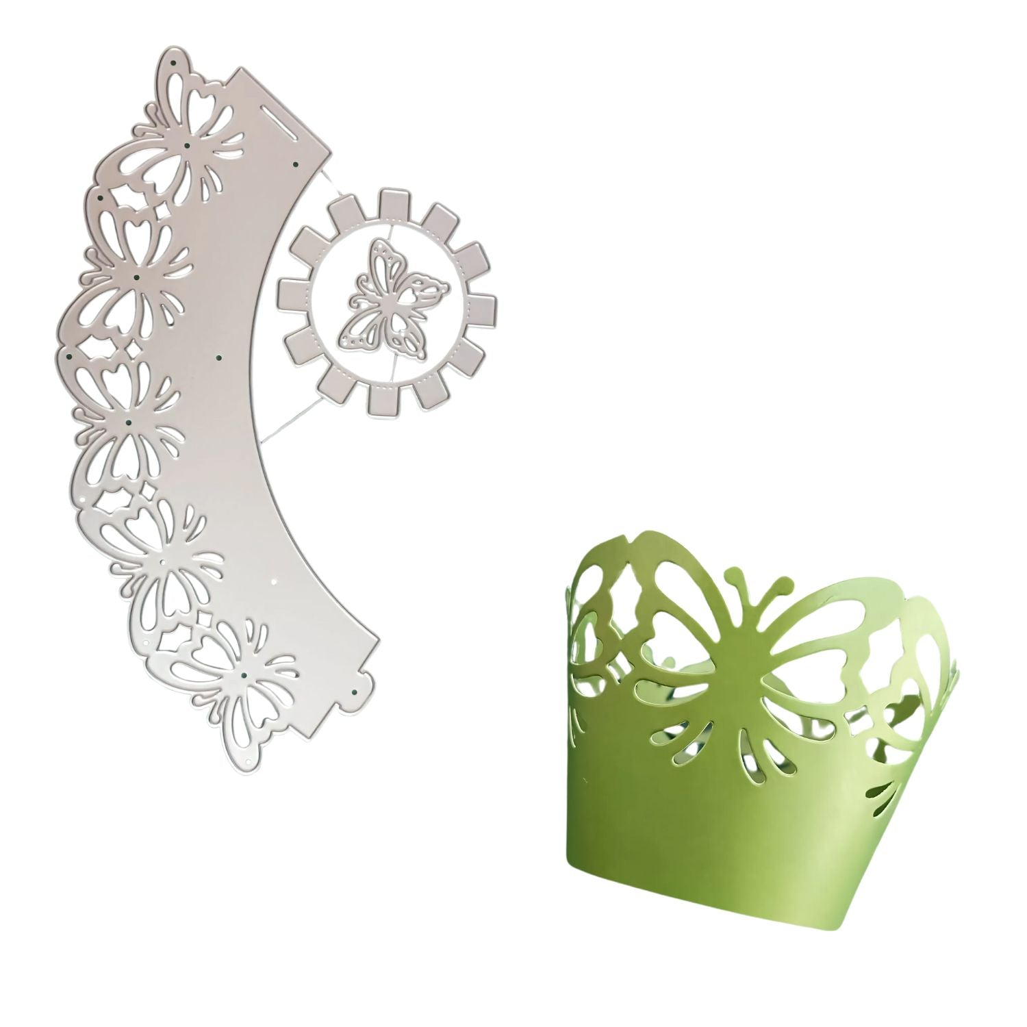 Suaje de Cubre Cupcake de Mariposas Dados de Corte / Suajes / Troqueles Hobbees