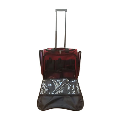 Wine Rolling Scrap Tote / Mochila Con Ruedas Para Manualidades Almacenamiento y Organización Darice