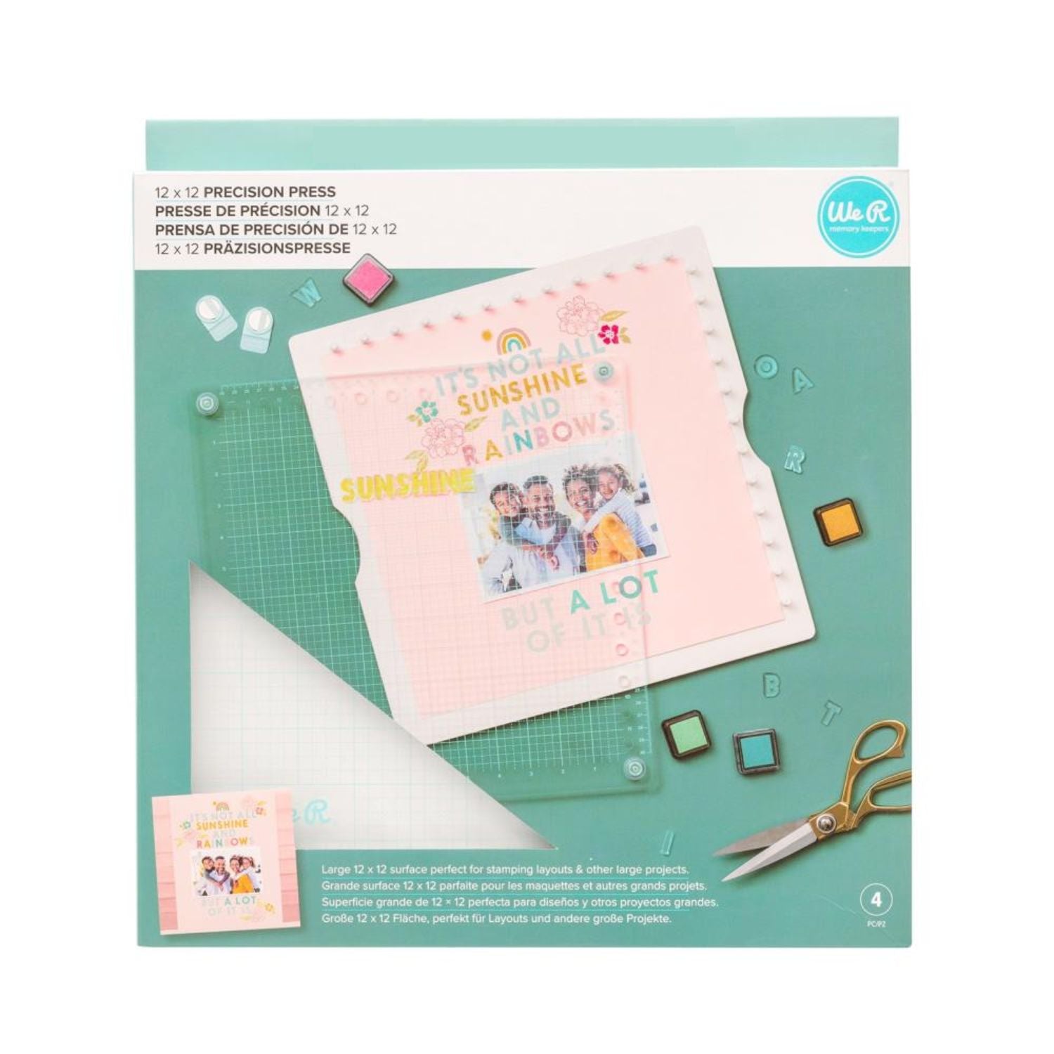 Precision Press 12 in / Base para sellos de Precisión Grande Herramientas We R Memory Keepers