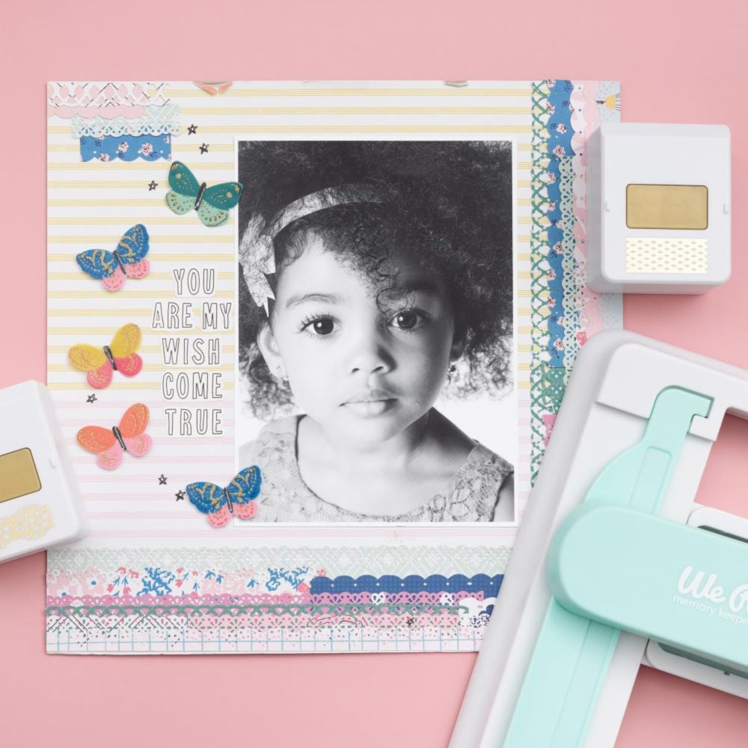 Border Punch Alignment Guide / Guía de Alieación Para Perforadoras de Borde Perforadoras We R Memory Keepers