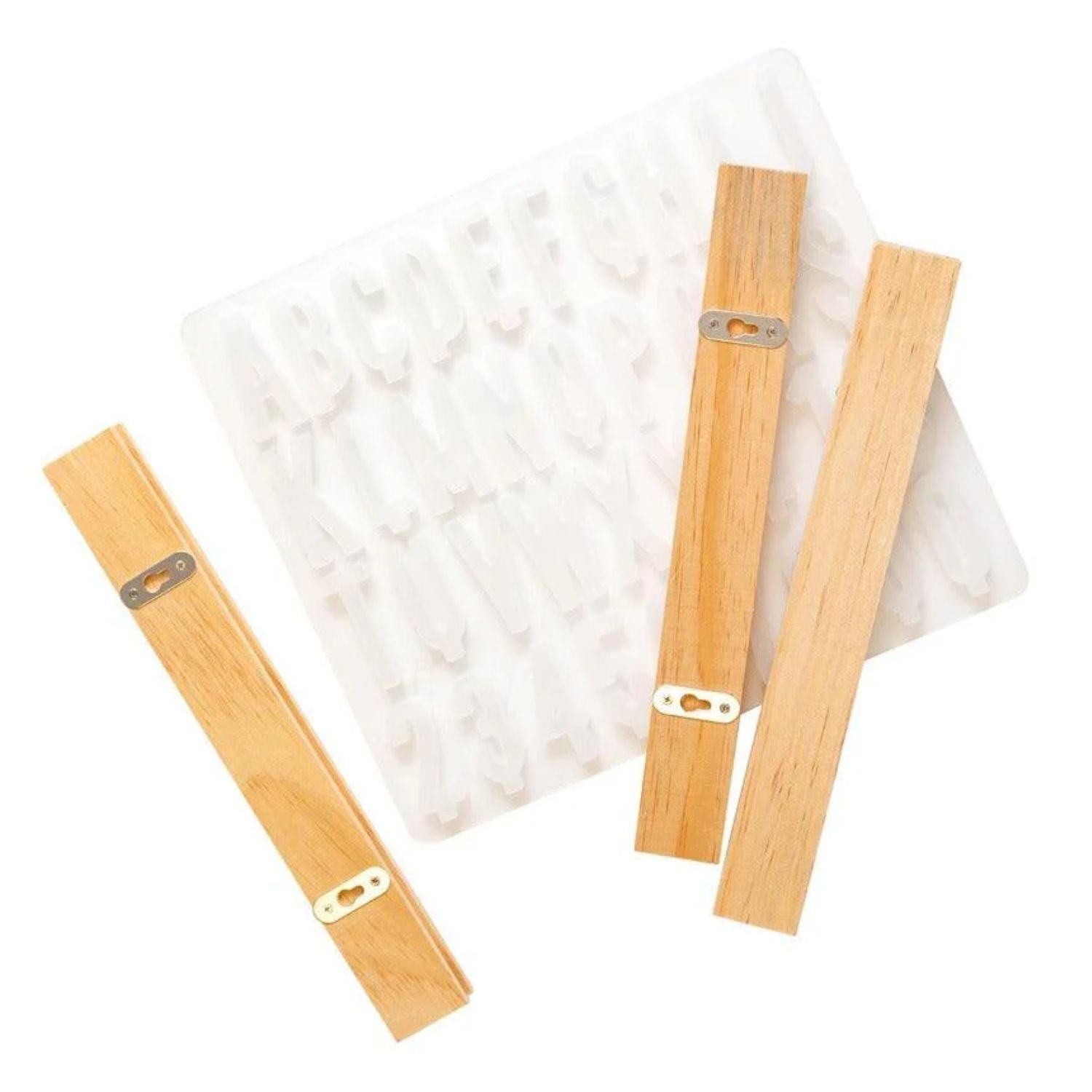 Color Pour Resin Letter Mold / Molde Alfabeto Mayúsculas Para Resina Resina Epóxica y Accesorios American Crafts