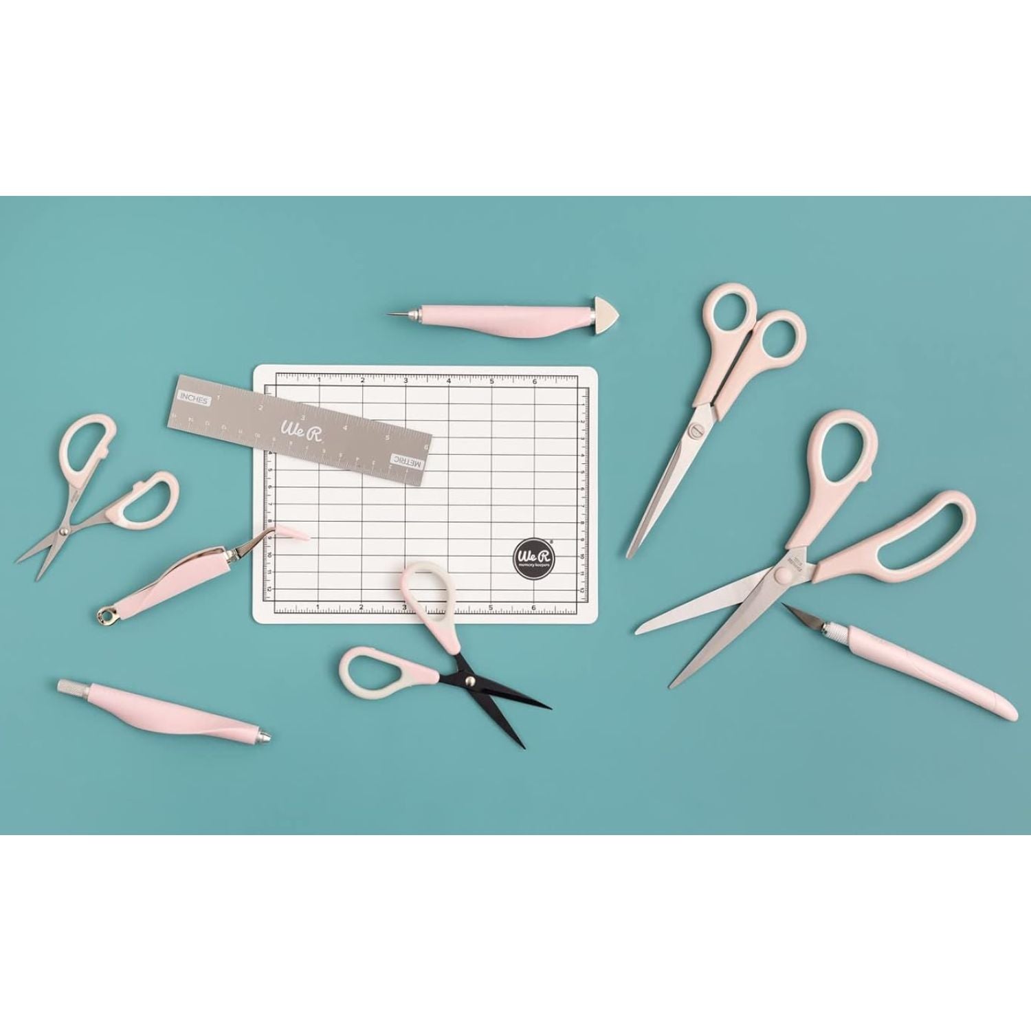 Magnetic Mini Tool Kit Pink / Kit de herramientas Magnéticas Rosa Herramientas We R Memory Keepers