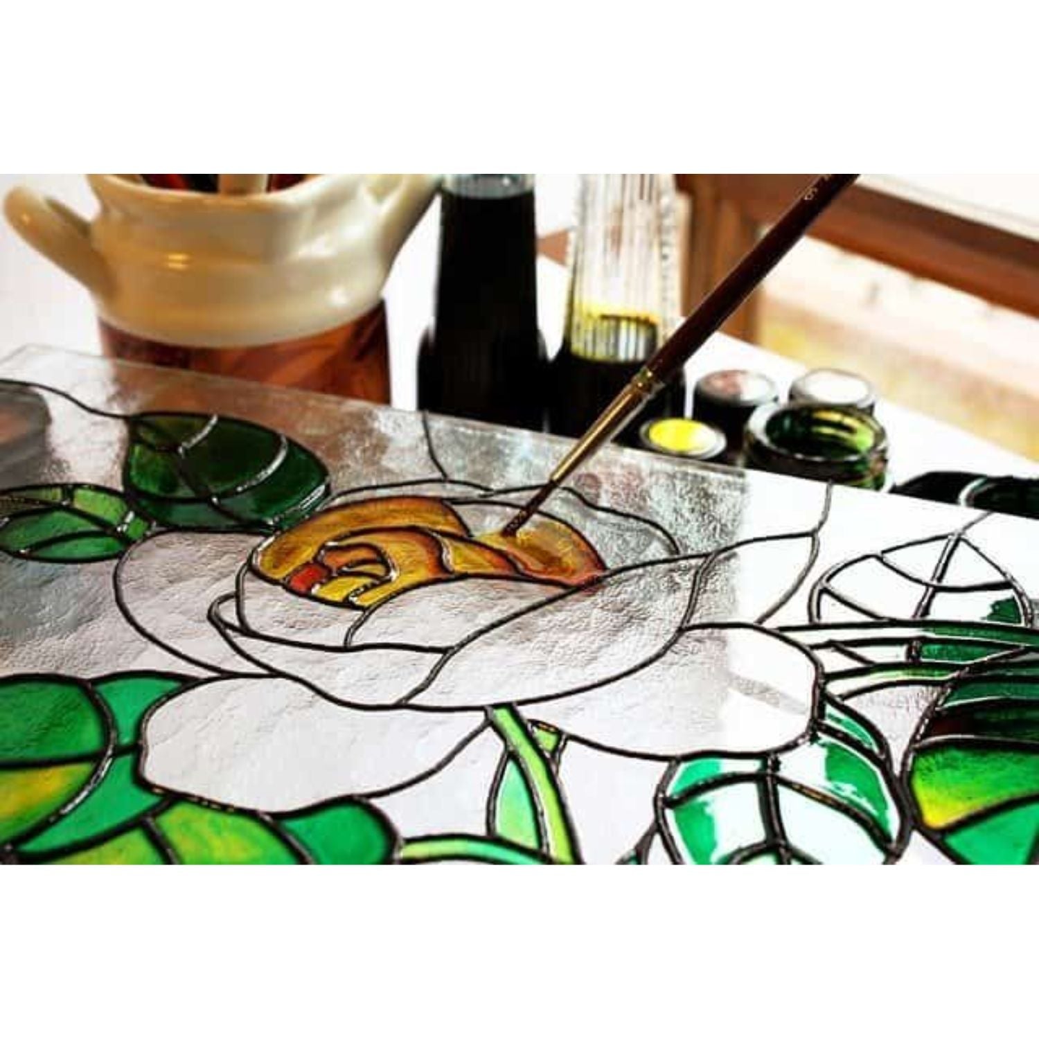 Vitrail Lightening Medium 250ml / Medio Aclarador para Pintura Vitrales Vitral Pebeo