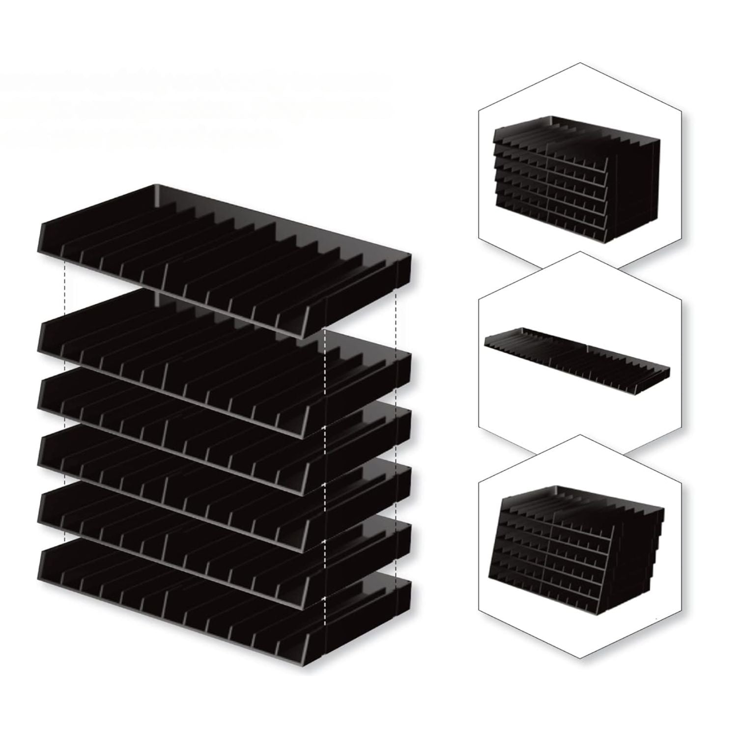 Marker Storage Trays / Charloas Organizadoras de Plumones Almacenamiento y Organización Crafter&