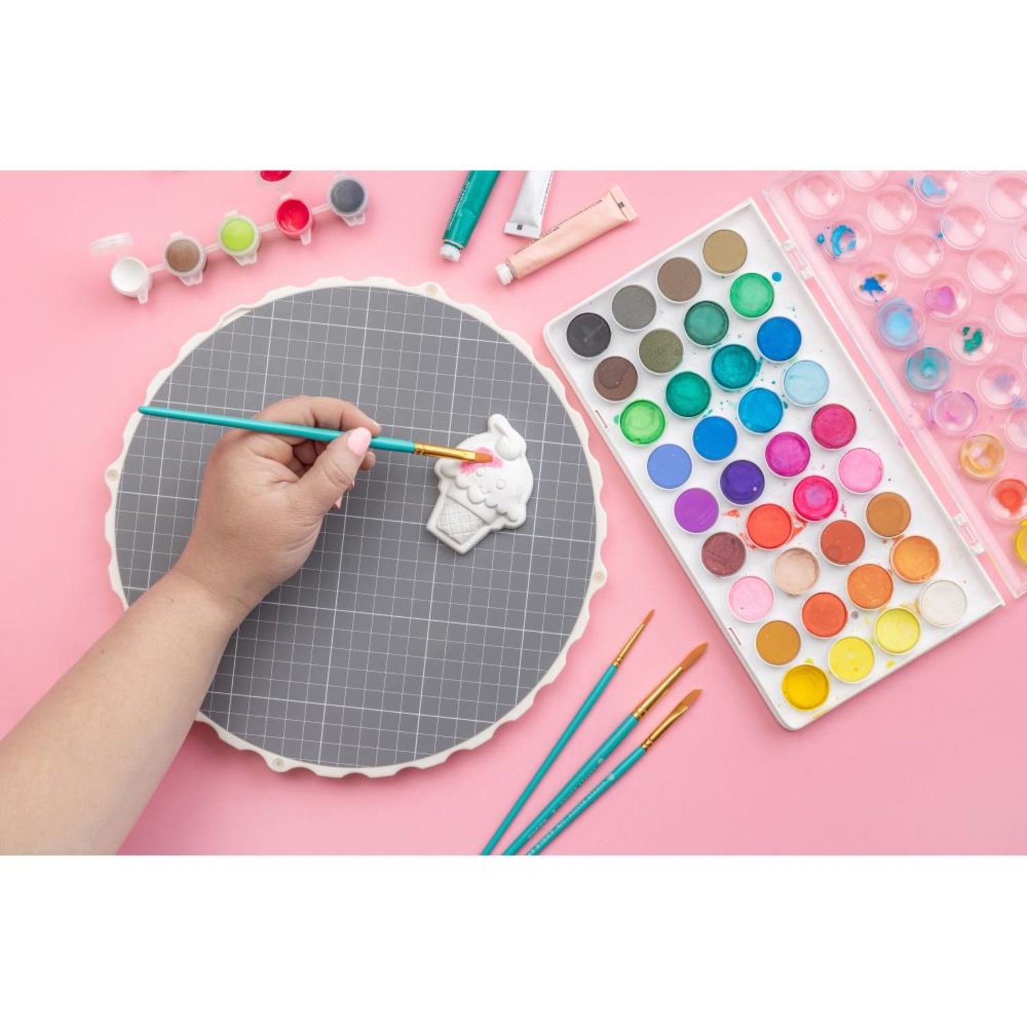 Rotating Platform &amp; Cutting Mat / Plataforma Giratoria y Tapete de Corte Circular Tapetes, Mats We R Memory Keepers