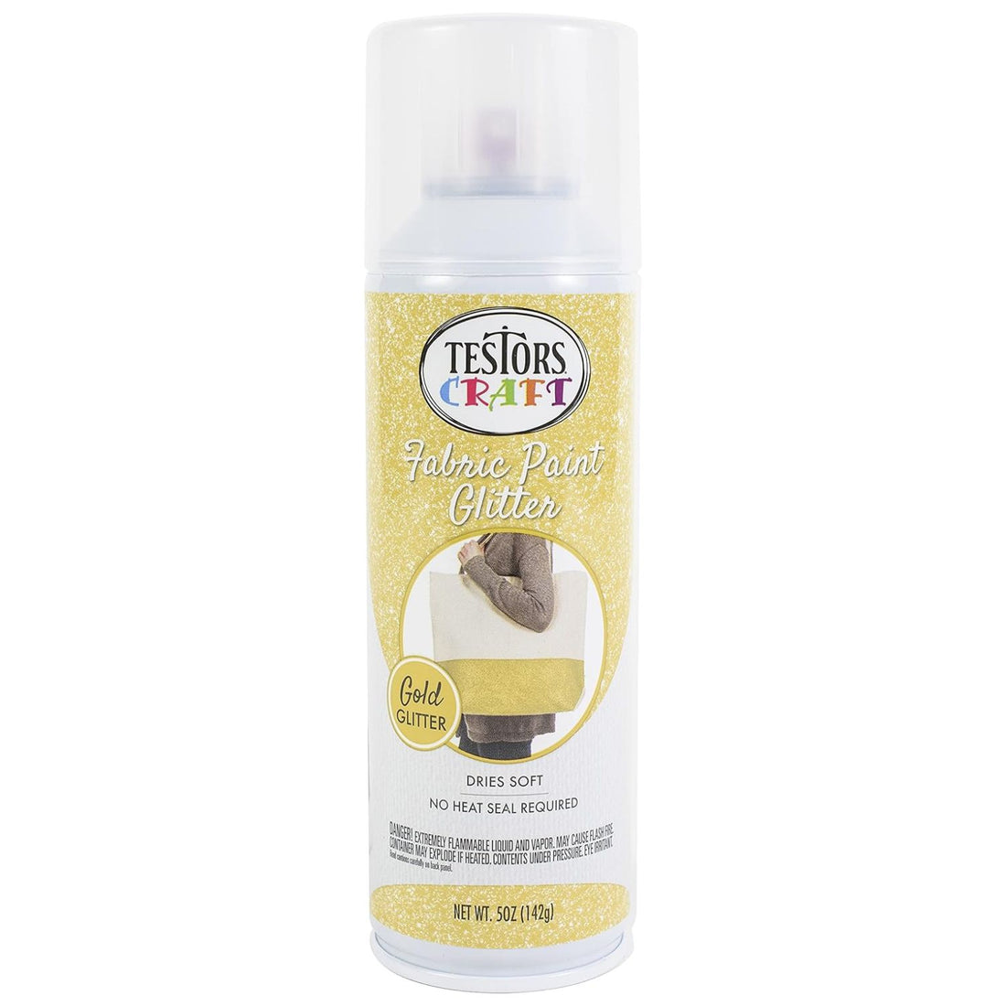 Glitter Fabric Spray Paint / Pintura para Tela con Purpurina Oro Pintura para Tela Rust-Oleum