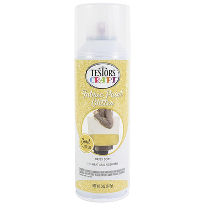 Glitter Fabric Spray Paint / Pintura para Tela con Purpurina Oro Pintura para Tela Rust-Oleum