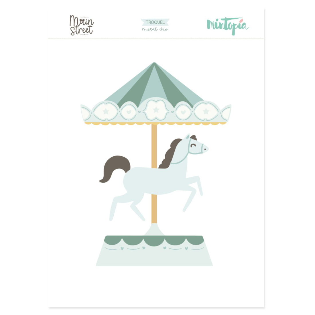 Carousel Die / Troquel Carrusel Caballo De Feria Dados de Corte / Suajes / Troqueles Mintopía