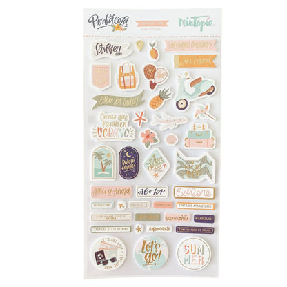 Foam Stickers With Phrases / Pegatinas Pensacola De Viajes Stickers Mintopía