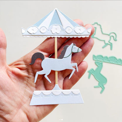 Carousel Die / Troquel Carrusel Caballo De Feria Dados de Corte / Suajes / Troqueles Mintopía