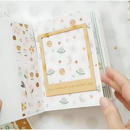 Baby Bloom Chipboard Frames / Marcos De Aglomerado De Colección Adornos / Embellishments Mintopía