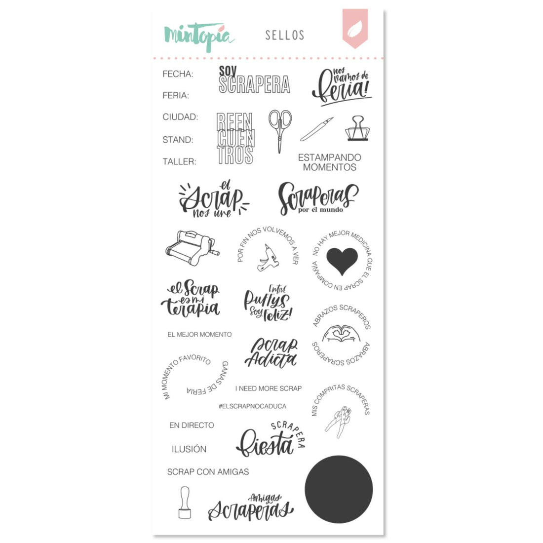 Documenta Scrap Fair Stamp / Sellos Documenta Feria De Scrap Sellos Mintopía