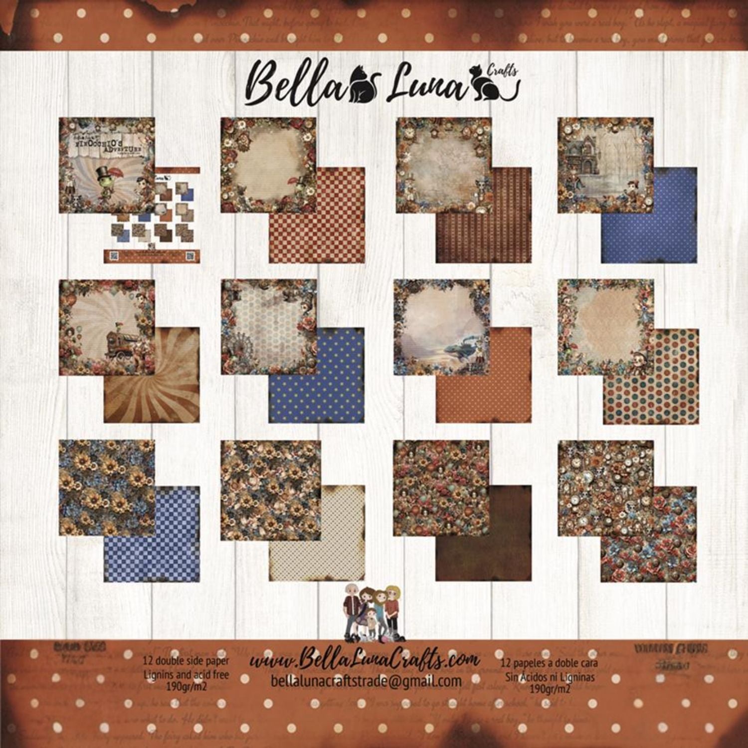 Paquete 12 Papeles Pinocchio&