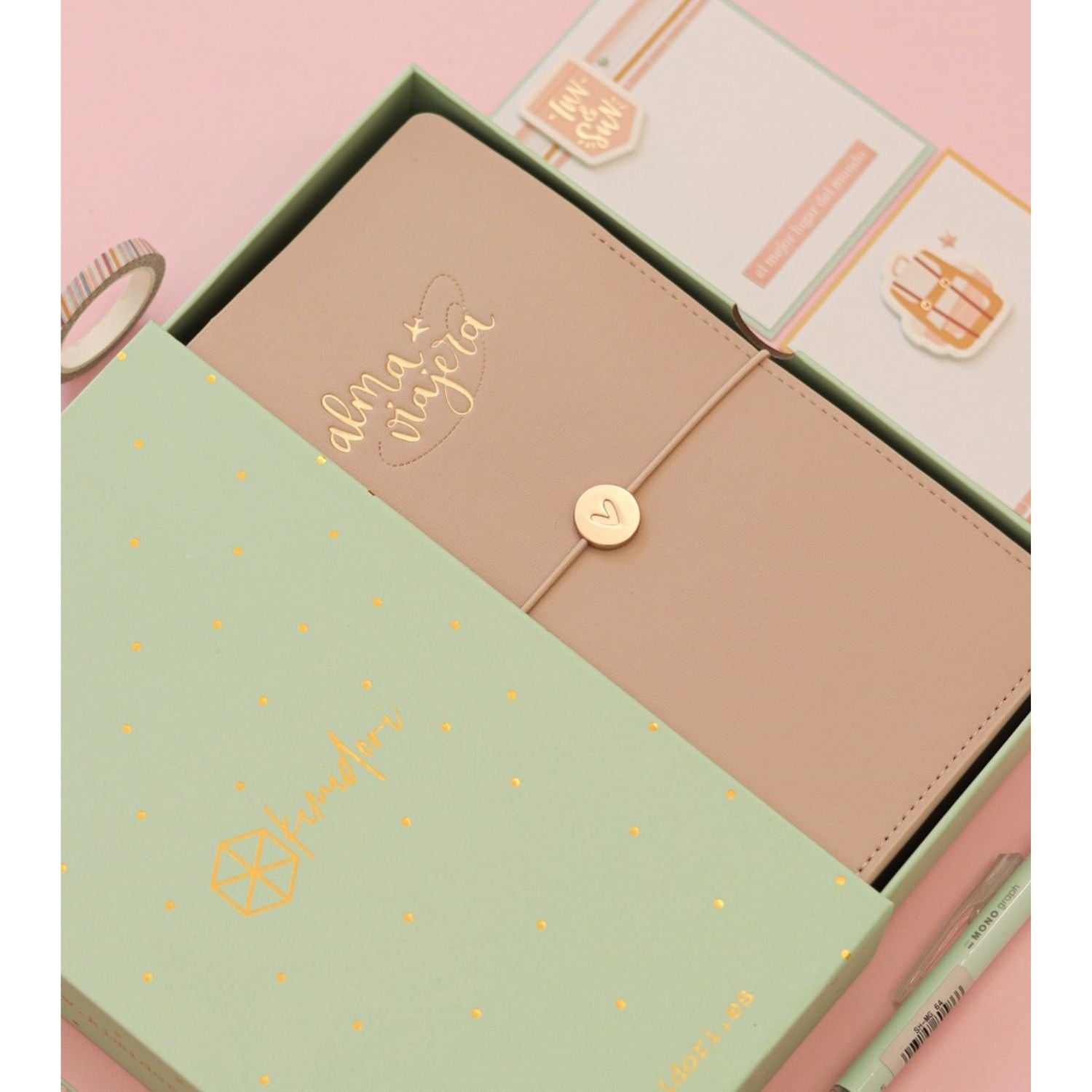 Ki-midori Beige Alma Viajera Agendas y Journals Kimidori Colors