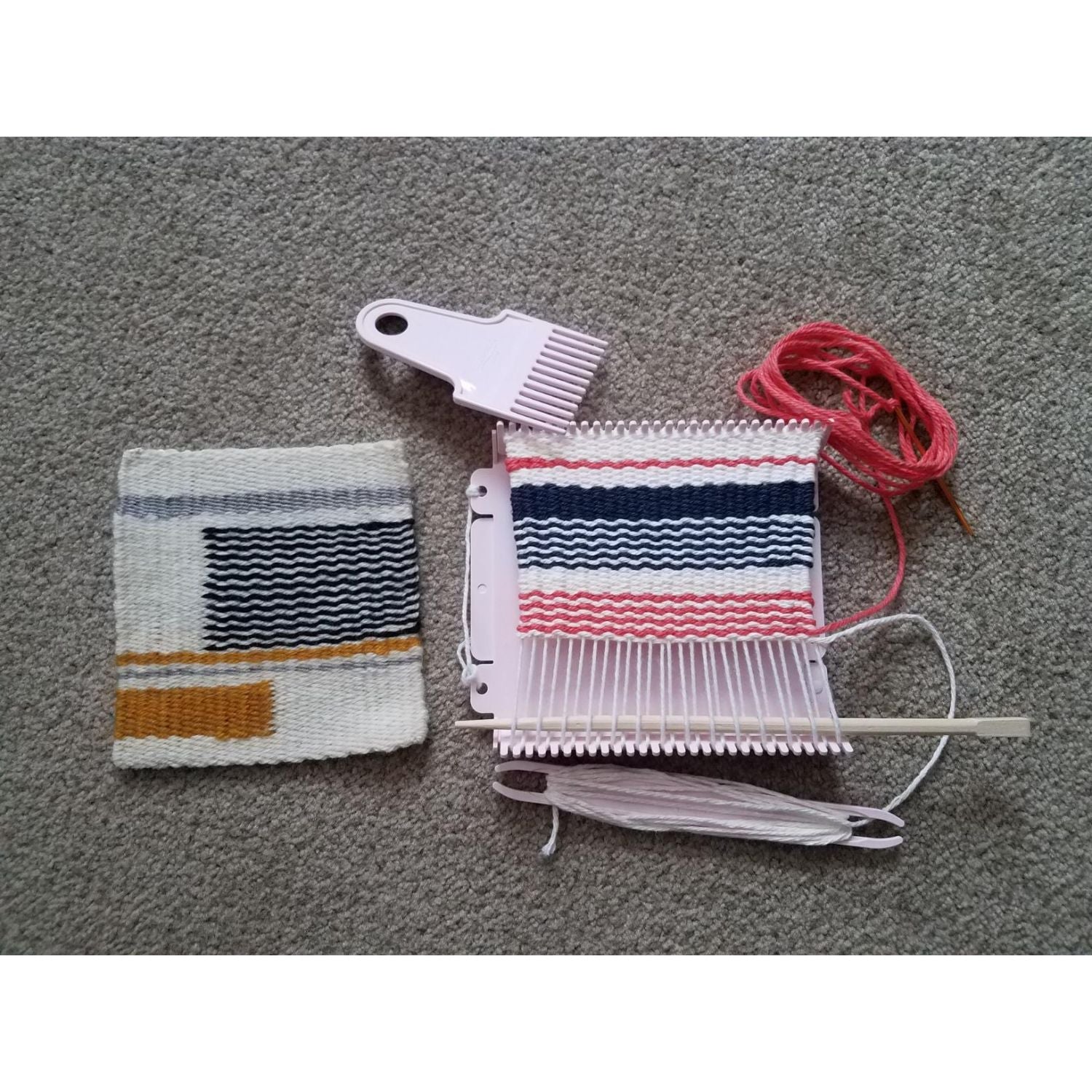 Mini Weaving Loom Double / Mini Telar Doble Tejido Clover