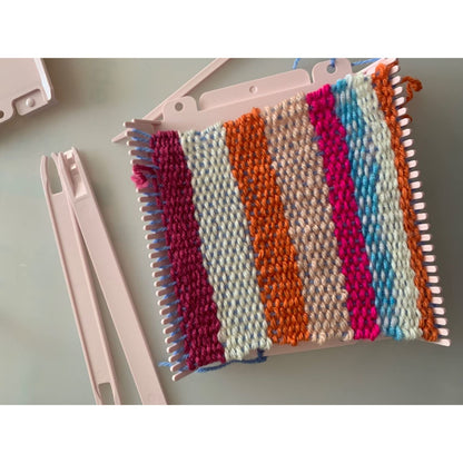 Mini Weaving Loom Double / Mini Telar Doble Tejido Clover