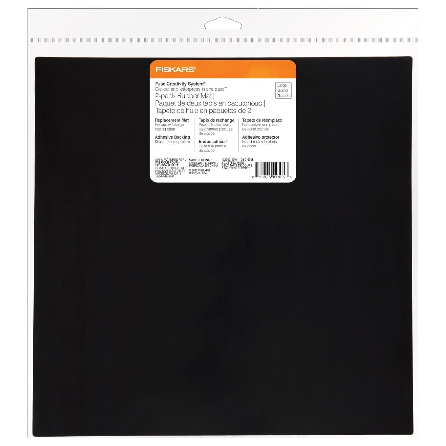 2-Pack Rubber Mat / Tapetes de Hule Grande Accesorios para Suajadoras Fiskars