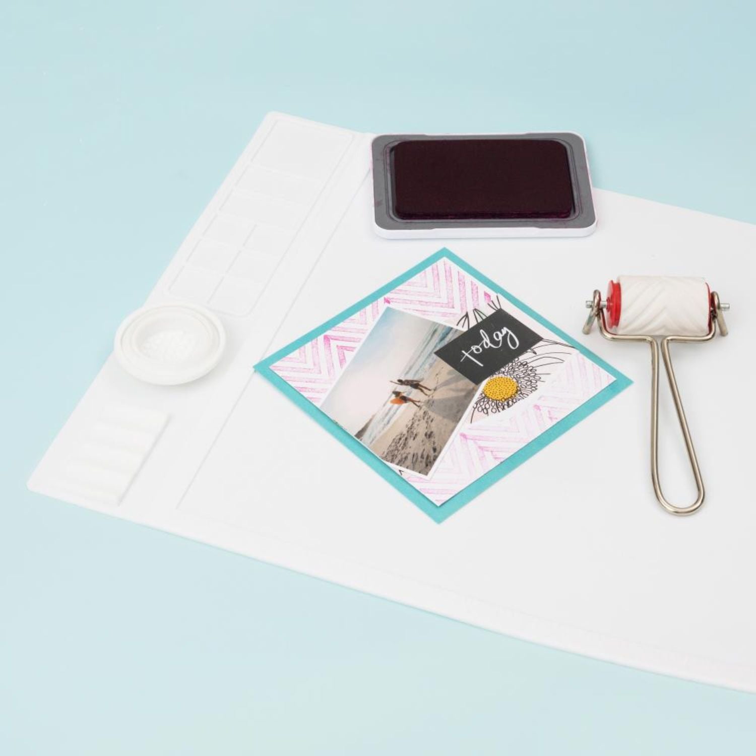 Silicone Workspace &amp; Stencil Mat 12" / Tapete de Trabajo 30.5 cm Tapetes, Mats We R Memory Keepers