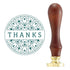 Thanks Mandala Brass Wax Seal Stamp / Sello Para Lacre Gracias Mandala Sellos Spellbinders