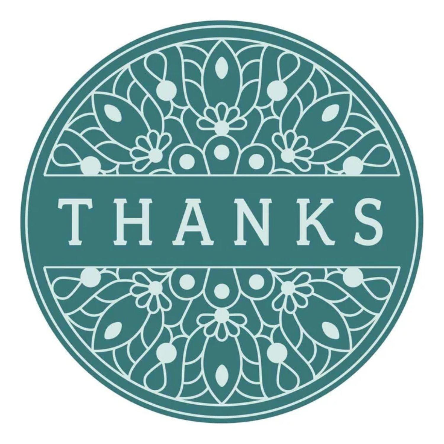 Thanks Mandala Brass Wax Seal Stamp / Sello Para Lacre Gracias Mandala Sellos Spellbinders