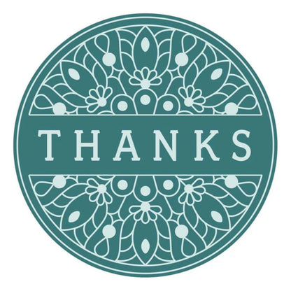 Thanks Mandala Brass Wax Seal Stamp / Sello Para Lacre Gracias Mandala Sellos Spellbinders