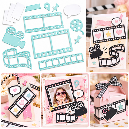 Set de Troqueles Cine y Fotografía Dados de Corte / Suajes / Troqueles Lyssette Guiot Crafts