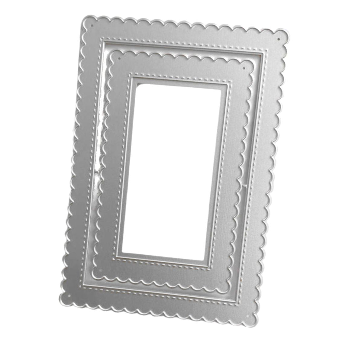 Suaje de Marcos Rectangulares de Escalopa con Puntadas Dados de Corte / Suajes / Troqueles Hobbees